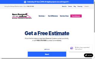 Ayers Basement Systems website