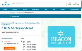 Beacon Medical Group Advanced Cardiology Specialists South Bend website