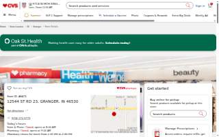 CVS Pharmacy of Granger website