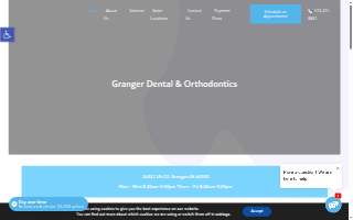 Granger Dental and Orthodontics website
