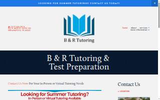 B & R Tutoring website