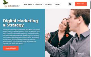BoxCrush Web Design website