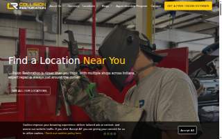 Collision Restoration Greenfield website