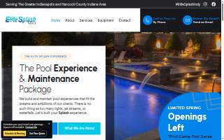 Elite Splash pools website