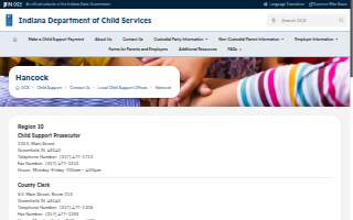 Hancock County Child Support website