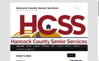 Hancock County Senior Services website