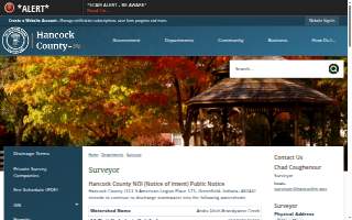Hancock County Surveyor website