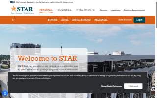 STAR Financial Bank website