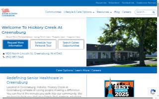 Hickory Creek at Greensburg website