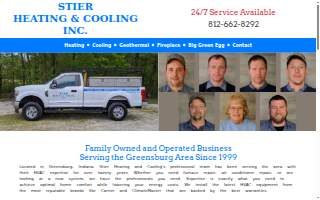 Stier Heating & Cooling Inc website