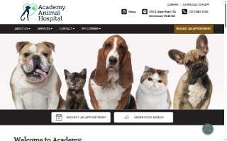 Academy Animal Hospital website
