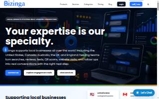 Bizinga website