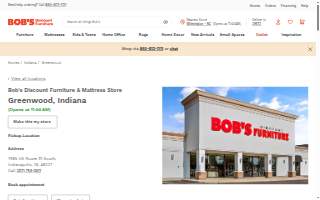 Bob’s Discount Furniture and Mattress Store of Greenwood website