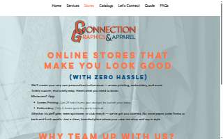 Connection Graphics & Apparel website