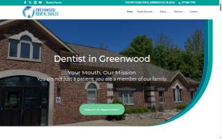 Greenwood Dental Smiles website
