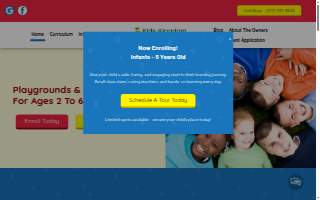 Kids Kingdom Early Learning Center website