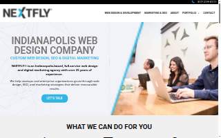 NEXTFLY Indianapolis Web Design of Greenwood website