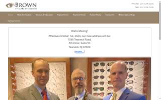 Brown Eye Care PLLC website