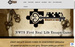 Escape Room NWI of Hammond website