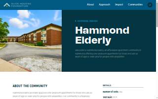 Hammond Elderly Housing website