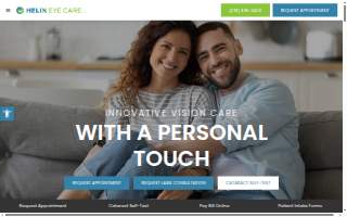 Helix Eye Care of Hammond website
