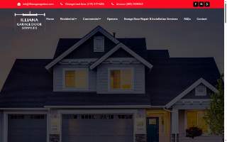 Illiana Garage Door Services of Hammond website