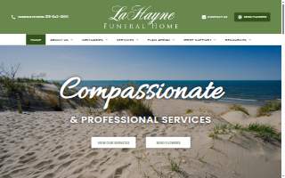 La Hayne Funeral Home website