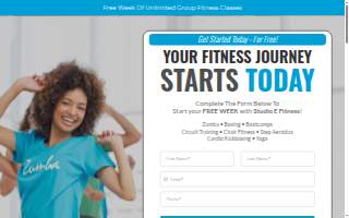 Studio E Fitness website