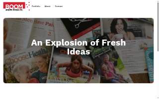 Boom Graphic Design Inc website