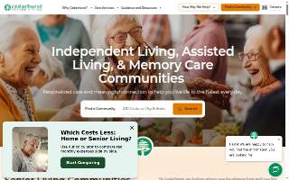 Cedarhurst Senior Living of Dyer website