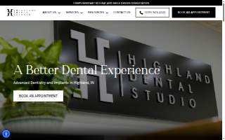 Highland Dental Studio website