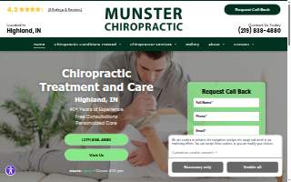 Munster Chiropractic Inc of Highland website