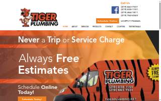 Tiger Plumbing website