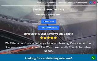 D's Car Detail website