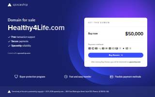 Healthy 4 Life website