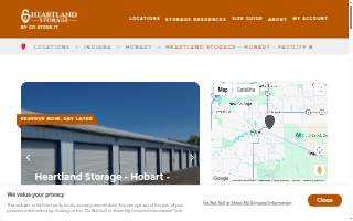 Heartland Storage - Hobart (Facility A) website