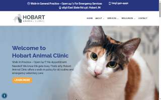 Hobart Animal Clinic website