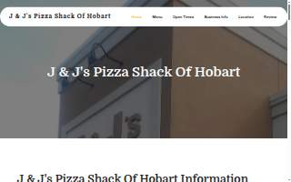 J & J's Pizza Shack of Hobart website