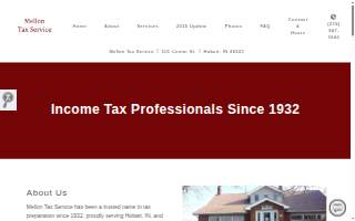 Mellon Tax Service website
