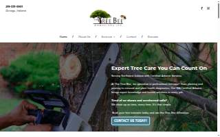 The Tree Bee Arborists, llc of Hobart website