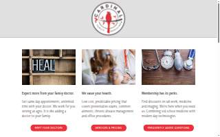 Cardinal Family Medicine website