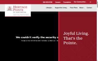 Heritage Pointe of Huntington website