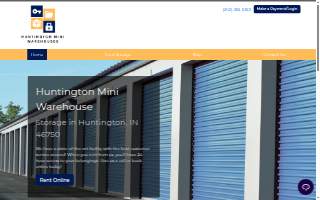 Huntington Mini Warehouse website