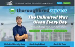 Thoroughbred Express Auto Wash of Bardstown website