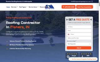 3 Kings Roofing and Construction website