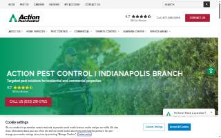 Action Pest Control website