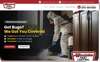 Affordable Pest Control Indianapolis website