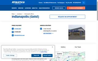 Athletico Physical Therapy - Indianapolis (Geist) website