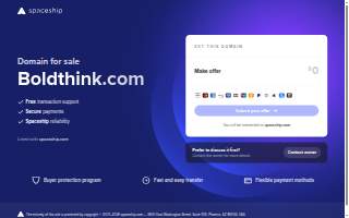 Boldthink website