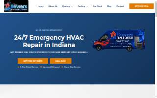 Bowers Heating and Cooling, LLC website